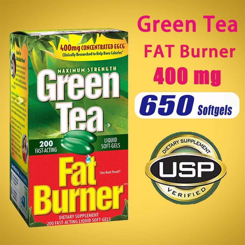 Green Tea Fat Burner Concentrate Extract 400 mg EGCG 200 เม็ด Candy