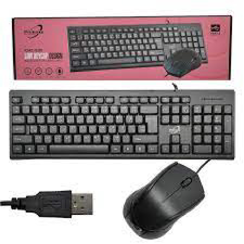 Keyboard+Mouse USB ชุดคีย์บอร์ดกันน้ำ+เมาส์   แป้นภาษาไทย