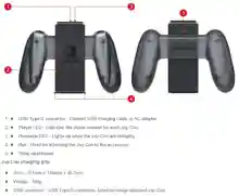 ภาพขนาดย่อของภาพหน้าปกสินค้าGrip joy con Nintendo switch    (joy con charging grip)(ที่จับจอยคอน switch)(มือจับ joycon switch) จากร้าน Monster Games บน Lazada ภาพที่ 6