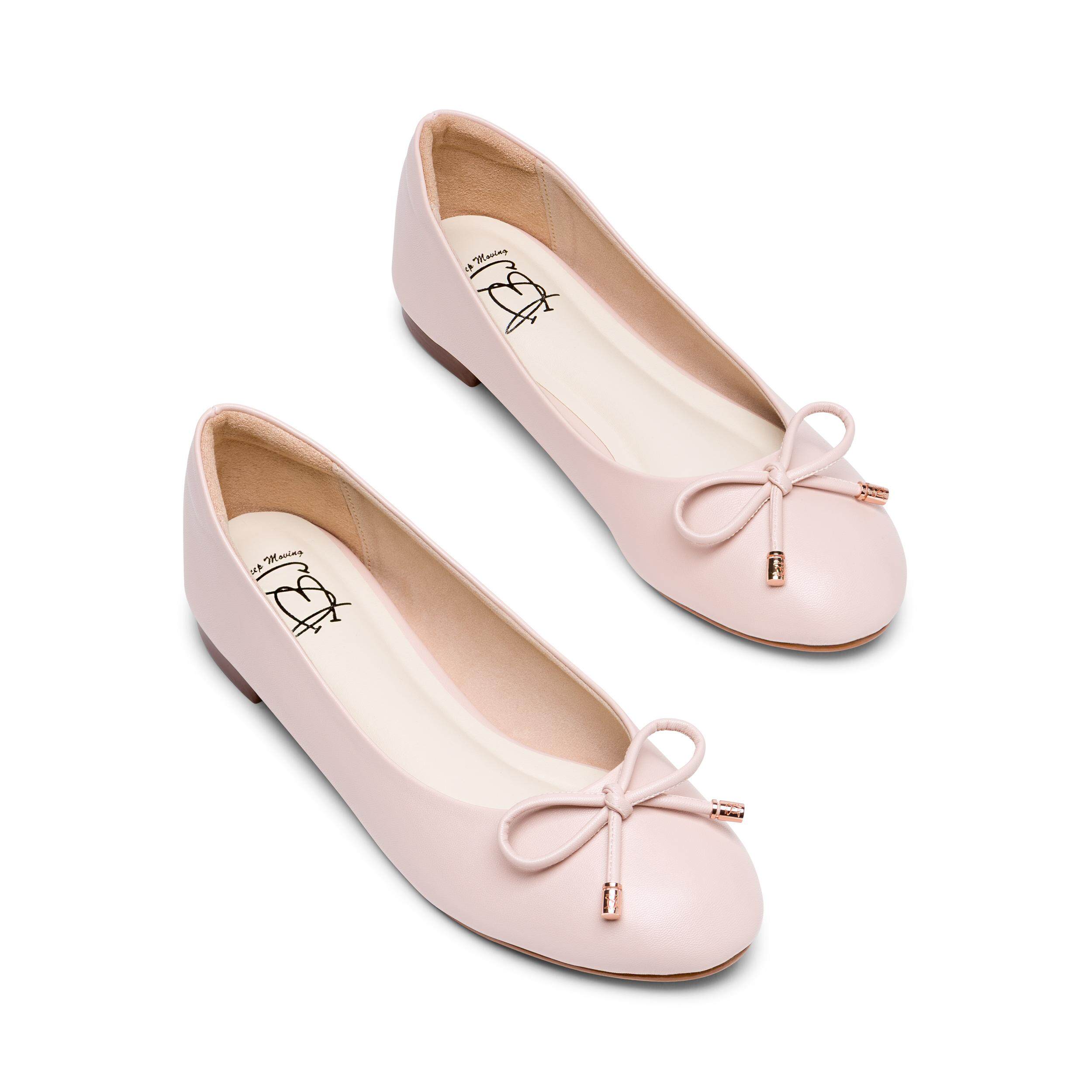 Ms.Choo Flats Mary Pink/ รองเท้าส้นเตี้ย / รองเท้าบัลเล่ต์ / รองเท้าคัทชู นุ่ม สวมใส่สบาย สีชมพู