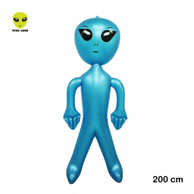VIVA LOCO เอเลี่ยนเป่าลม 200 cm (สีฟ้า) ลูกโป่ง เป่าลม ห่วงยาง ว่ายน้ำ ห่วงยางแฟนซี เอเลี่ยน ปาร์ตี้ สระว่ายน้ำ สระน้ำเป่า Alien