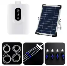 ภาพขนาดย่อของภาพหน้าปกสินค้าSolar Powered Oxygenator น้ำปั๊มออกซิเจนเครื่องฟอกอากาศในบ่อน้ำ Aquarium Airpump ออกซิเจนถังปลาคอมเพรสเซอร์ Aerator(สินค้ามี2รุ่นไห้เลือกค่ะ) จากร้าน GMY SHOP บน Lazada ภาพที่ 10