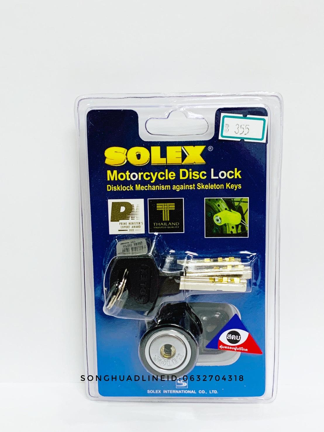 Solex กุญแจล็อคดิสเบรคมอเตอร์ไซค์ รุ่น.9025 ใช้ได้กับรถทุกรุ่นที่มีดิสเบรค แข็งแรงทนทาน ไม่เป็นสนิม