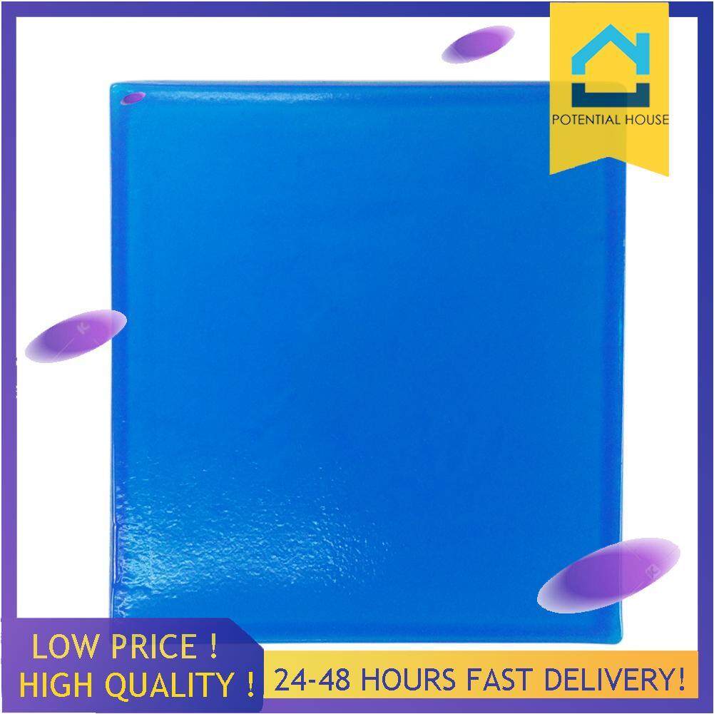 25*22*1cm Comfort Motorcycle Seat Gel Pad Blue Shock Absorption Mats Cushion New