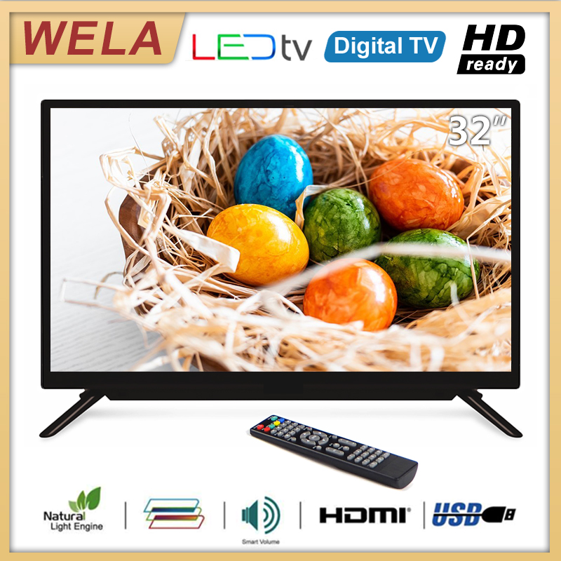 (HOT) ทีวียอดนิยม WELA 32''  Led Digital TV คำแนะนำผู้ขาย ทีวีดิจิตอล multi-ports TCLG23C