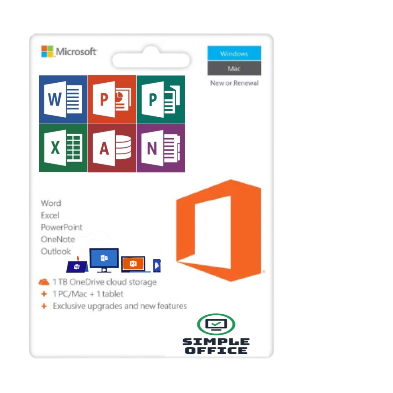 Office 365 2019 Pro Plus ของแท้ 100% + OneDrive 1TB + รองรับ 5 อุปกรณ์ รองรับ Mac, Windows, iPad, Android ทดลองใช้ได้ฟรี 7 วัน