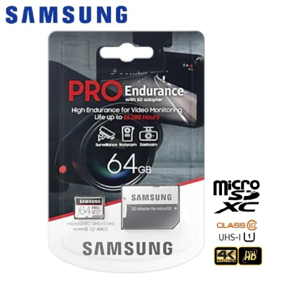 Samsung 64GB PRO Endurance Micro SDXC With Adapter
