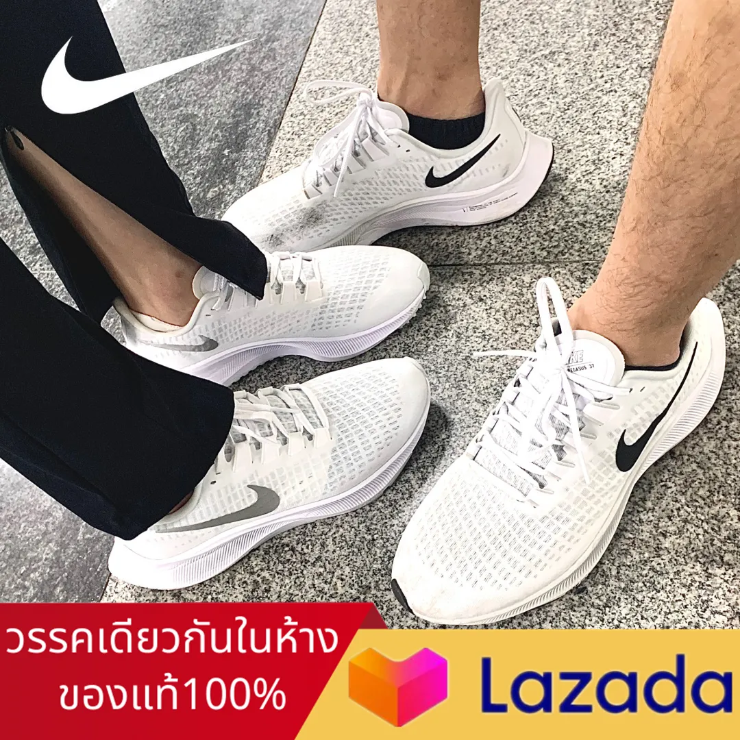 【ต้นฉบับของแท้】วรรคเดียวกันในห้าง Nike Air Zoom Pegasus 37 รองเท้าผู้ชาย รองเท้าผู้หญิง รองเท้ากีฬา รองเท้าตาข่าย รองเท้าลำลอง รองเท้าวิ่ง BQ9646-100 ร้านค้าอย่างเป็นทางการ