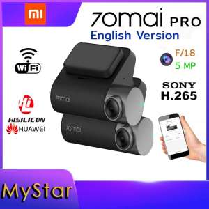 Xiaomi 70Mai Dash CAM Pro 1944 จุดรถกล้อง DVR WiFi Global version ภาษาอังกฤษ Voice Control ที่จอดรถ Monitor 140 FOV การมองเห็นได้ในเวลากลางคืน 2 ตัว