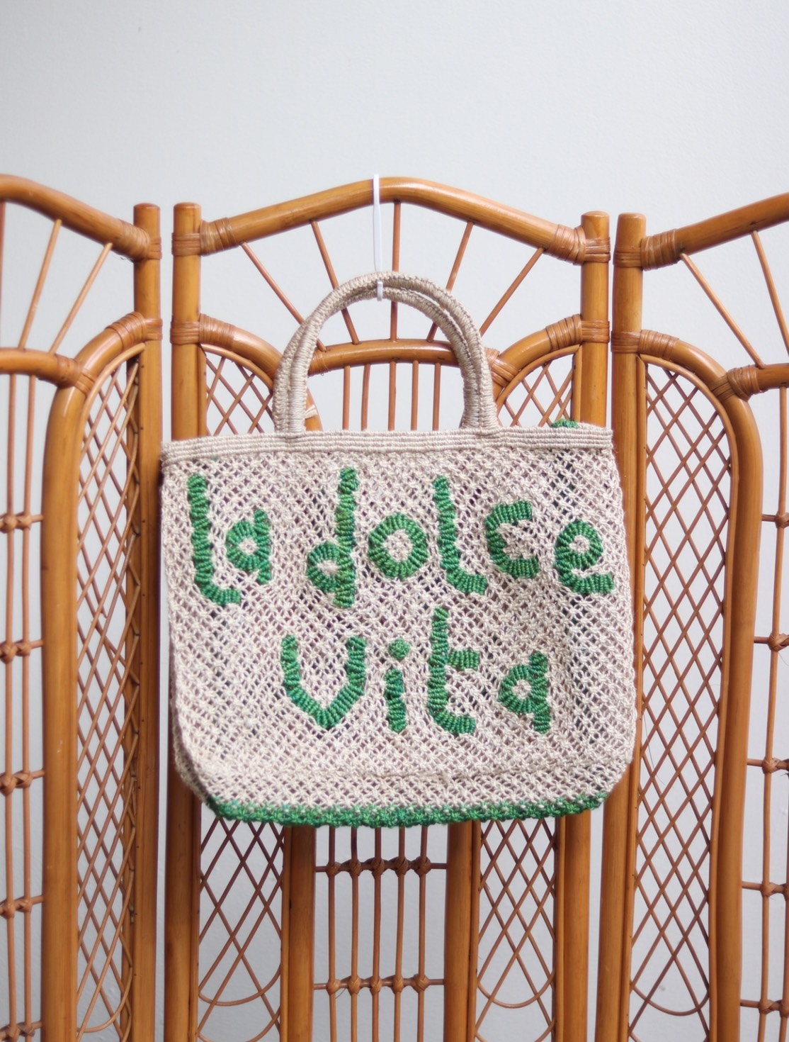 The Jacksons London BE YOU TI FUL Natural Jute Bag