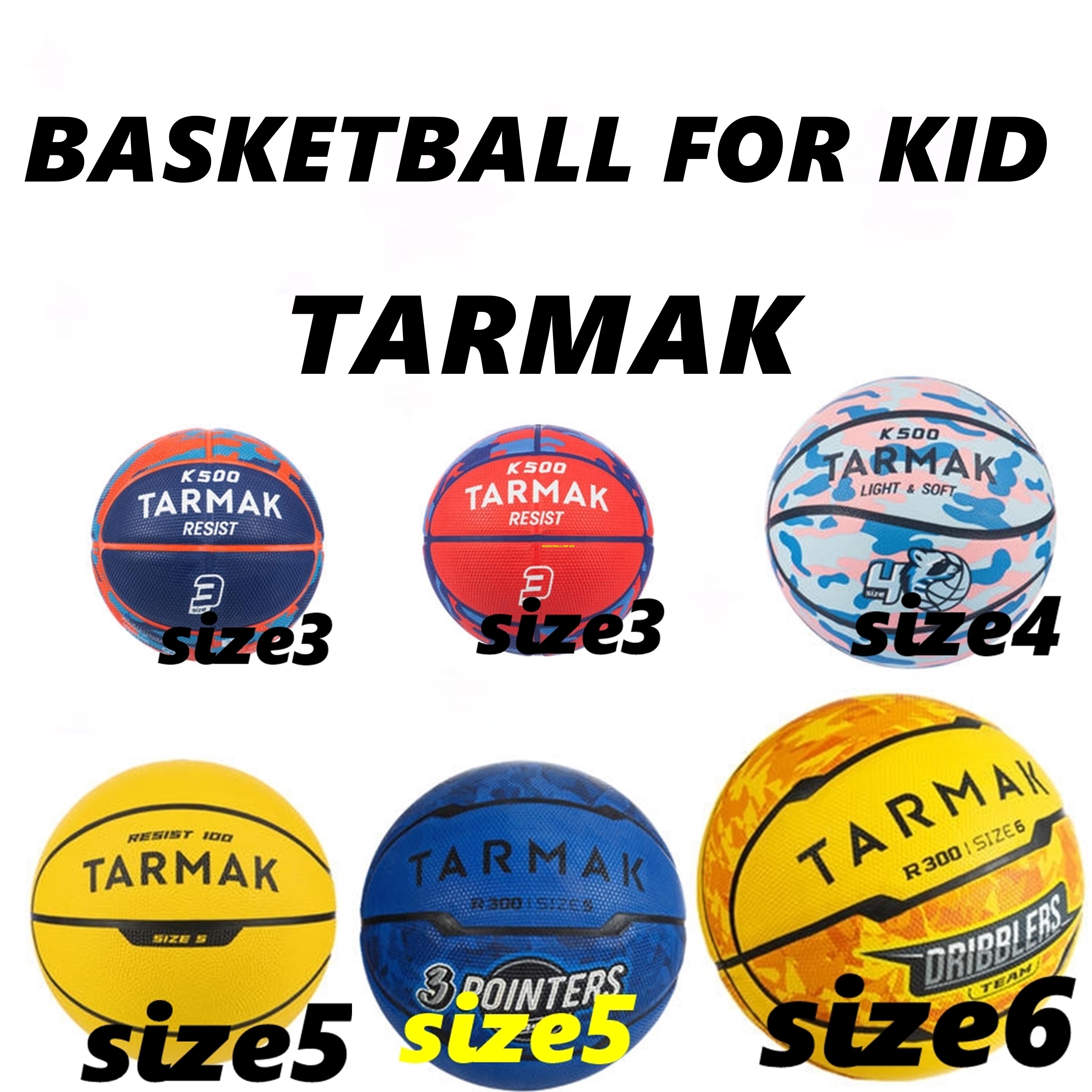 ลูกบาส ลูกบาสเก็ตบอล สำหรับ เด็ก BASKETBALL FOR KID TARMAK ลูกบาสเด็ก ลูกบาสเด็กโต ลูกบาสเกตบอลเด็ก