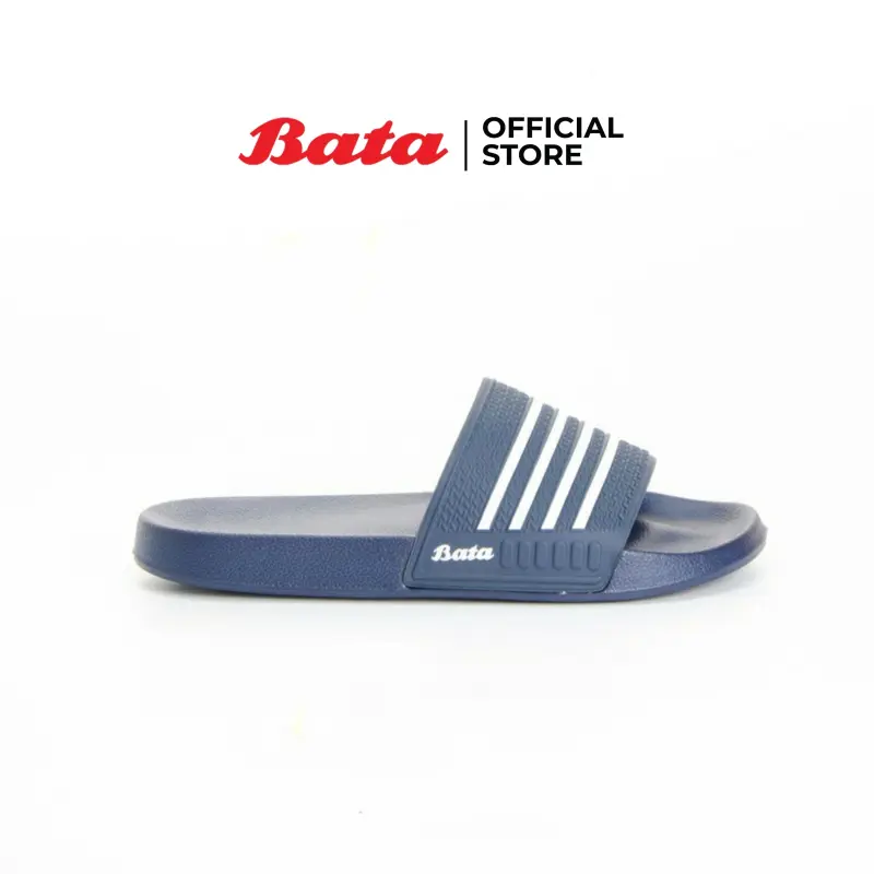 ภาพหน้าปกสินค้า* * Bata MENS SLIPPERS รองเท้าแตะชาย แบบสวม สีน้ำเงิน รหัส 8619728 Mensandal Fashion SUMMER จากร้าน Bata บน Lazada
