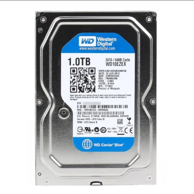 1 TB HDD WD BLUE (7200RPM, 64MB, SATA-3, WD10EZEX)