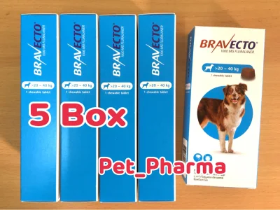 12 week Protection from tick and flea for Dog 20-40kg (5Boxes)