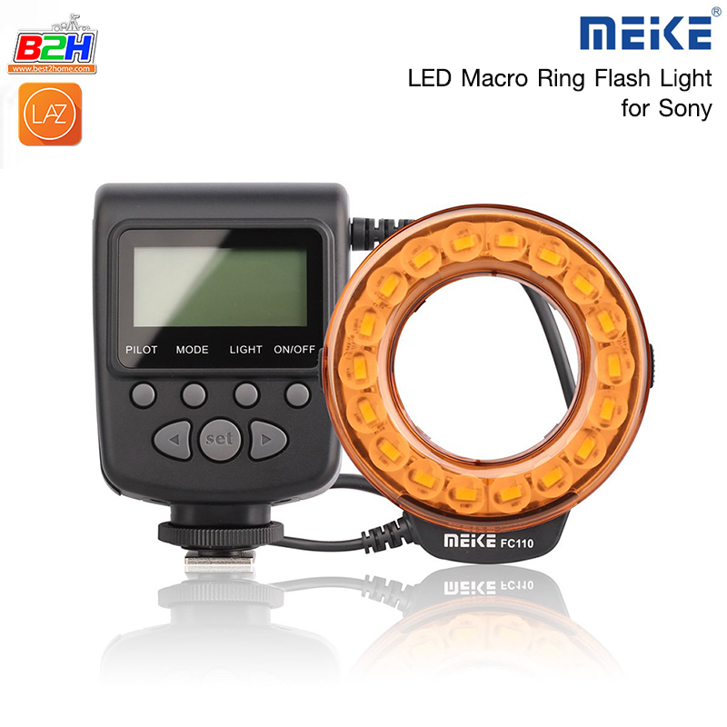 Meike MK-FC110 LED Macro Ring Flash Light for Sony Mirrorless & DSLR ...