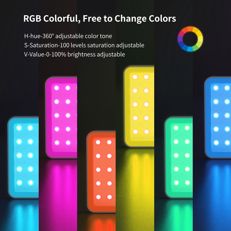 SHOOT Camera LightCRI 95 360 Full Color Protable Photography Light