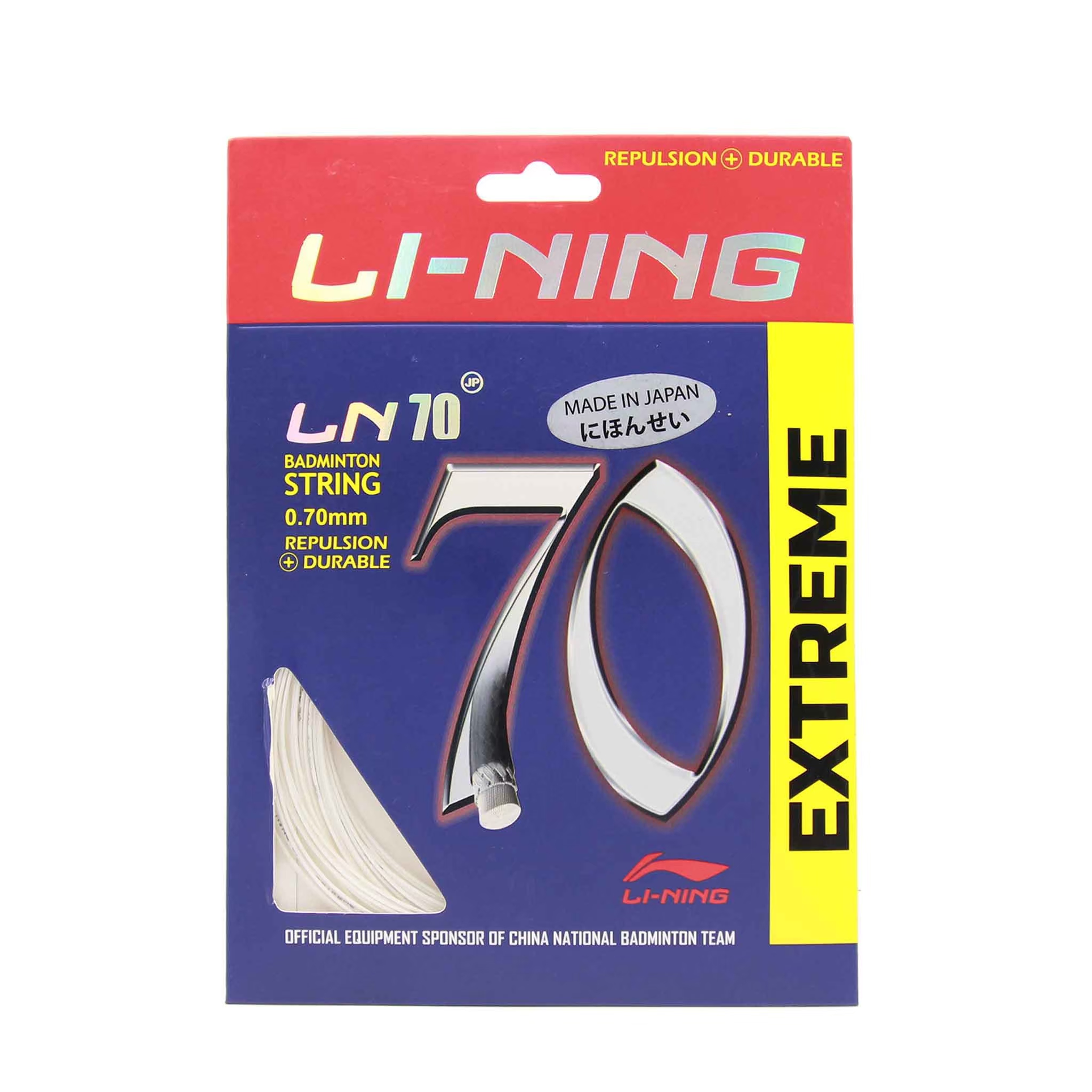 LI-NING STRING เอ็นแบดมินตัน​ รุ่น LN70 EXTREME (AXJN028) BADMINTON ACCESSORIES