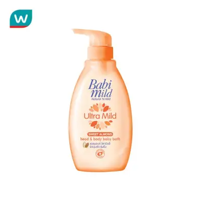 Babi Mild Ultra Mild Head & Body Baby Bath Sweet Almod 400 Ml.