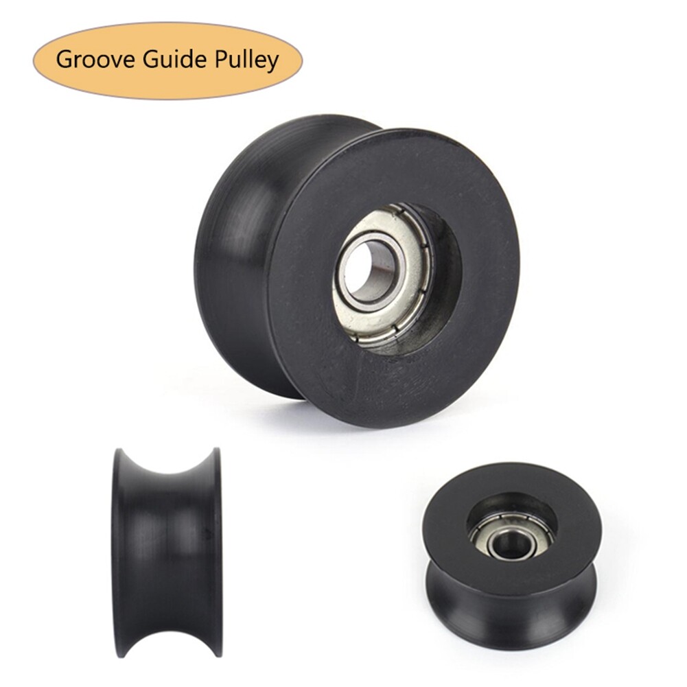 แบริ่งลูกกลิ้งไนลอน 0840UU 8mm Groove Guide Pulley Sealed Rail Groove