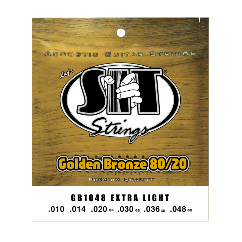 [ของแท้USA]SIT Strings Golden Bronze 80/20 สายชุดกีต้าร์โปร่ง เบอร์ 10 / 11 / 12 / 13  Music Arms