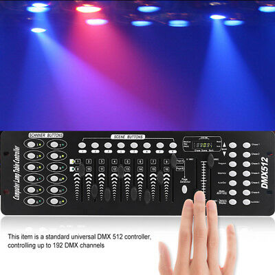 192 DMX Controller DJ Equipment DMX 512 Console Stage Lighting For LED Par Moving Spotlights DJ Controller