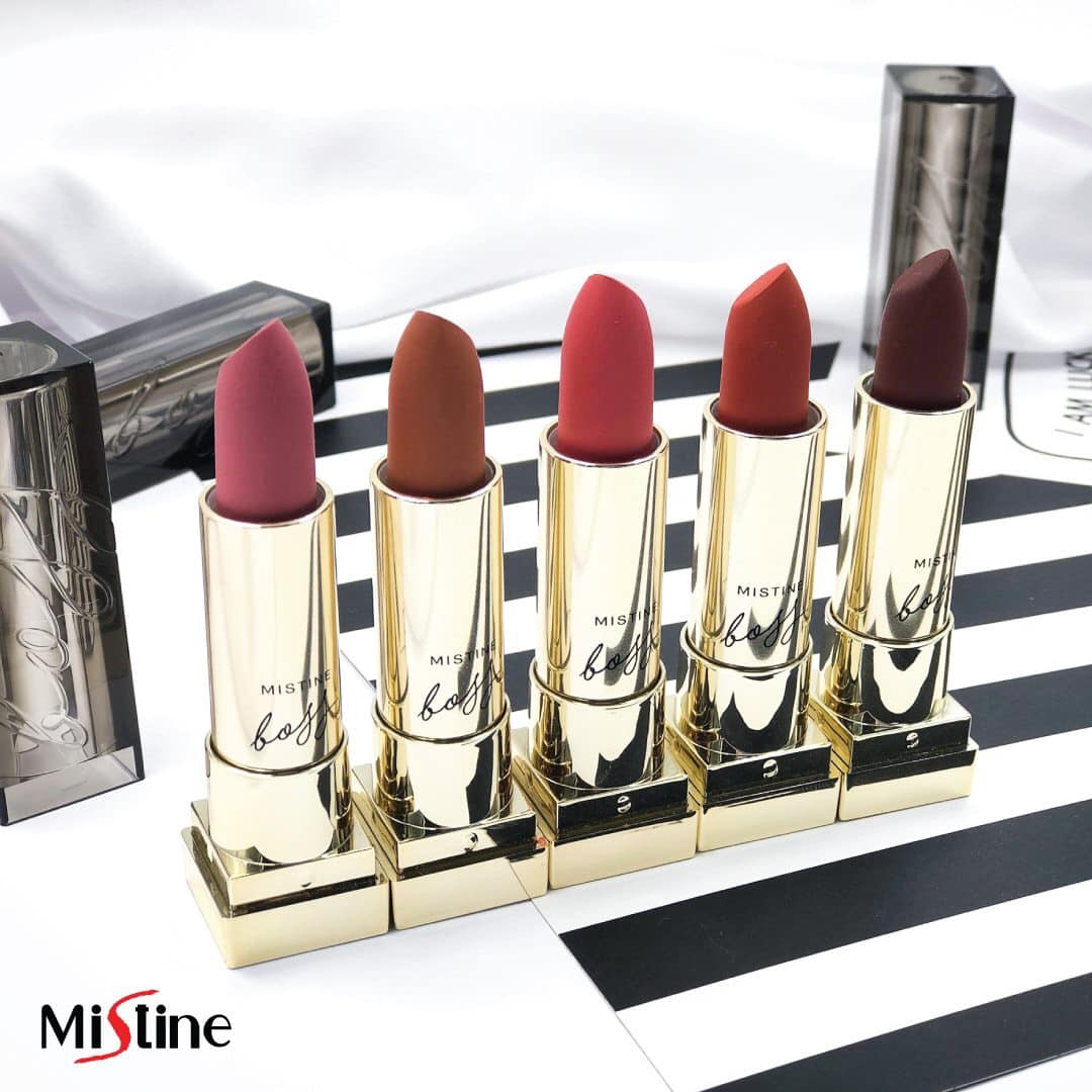 mistine boss semi matte lipstick