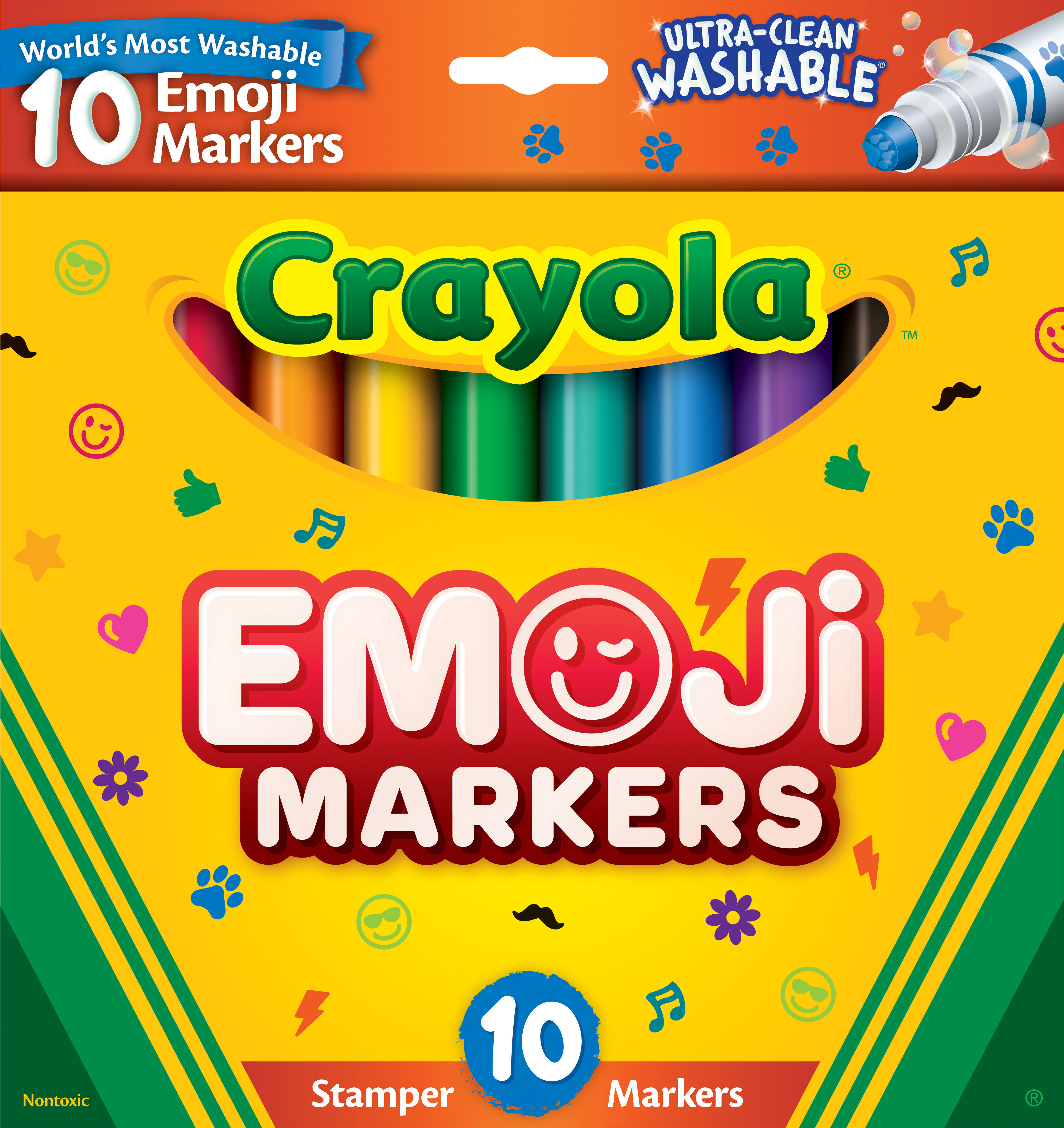 Crayola สีเมจิกปั๊มลายล้างออกได้10แท่ง