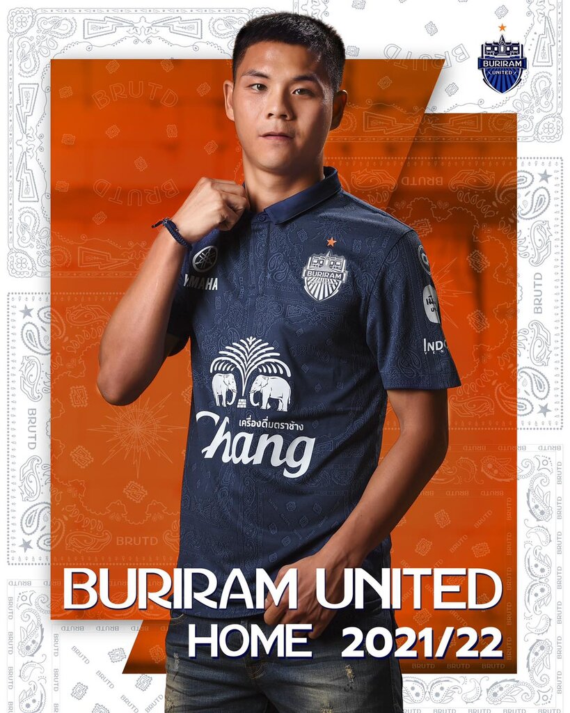 BURIRAM UNITED เสื้อแข่งผู้ชายทีมบุรีรัมย์ ยูไนเต็ด HOME ชุดเหย้า ฤดูกาล 2021/22