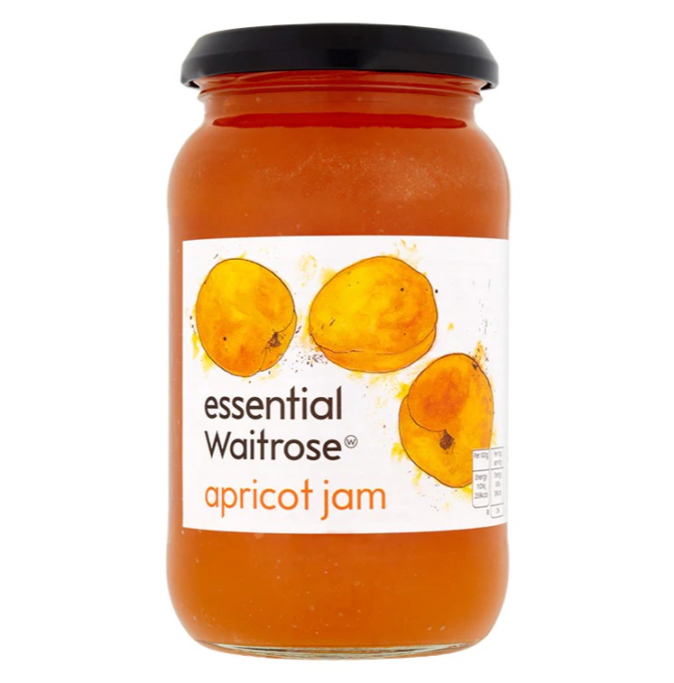 Waitrose Essential Apricot Jam 454g. เวทโทรส เอสเซนเชี่ยล แยม แอปริคอท สเปรดขนมปัง