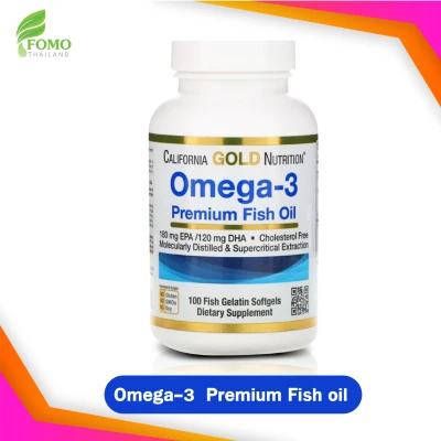 [Exp2023] California Gold Nutrition,Omega 3 [100 Softgels] EPA DHA Fish oil