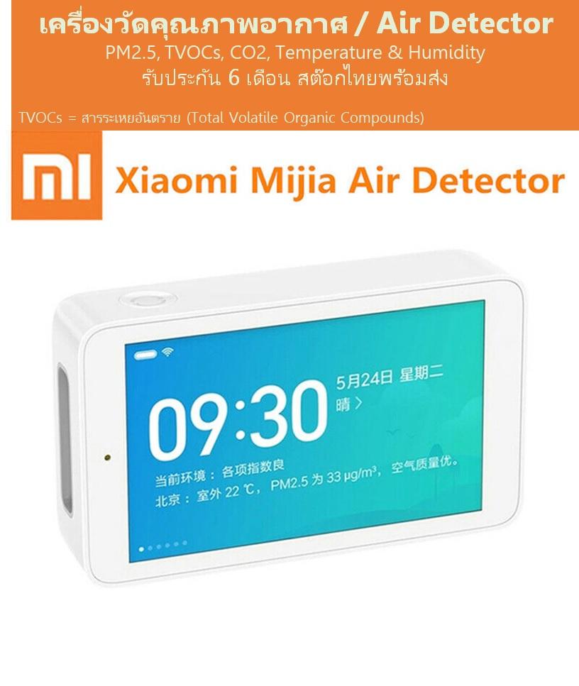 เครื่องวัดคุณภาพอากาศ เครื่องวัดฝุ่น PM2.5 TVOC CO2 อุณหภูมิ ความชื้น