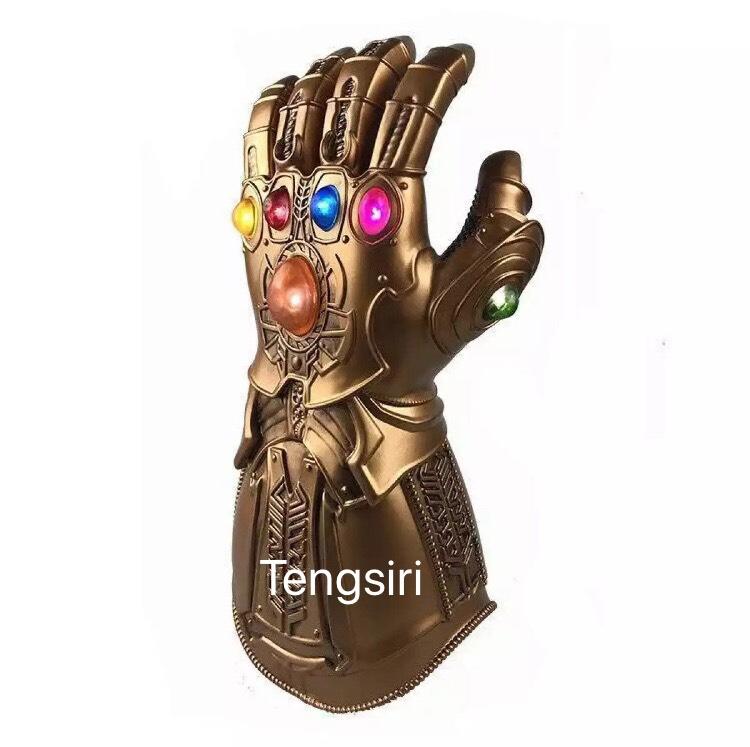 ถุงมือธานอส ขยับนิ้วได้ ถุงมือ Thanos Infinity Gauntlet มีไฟ มีเสียง Toy ของเล่นเด็ก ถุงมือทานอส