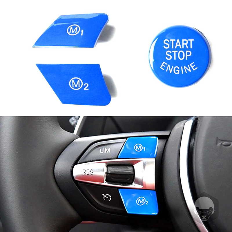 M1 M2 Buttons for -BMW Steering Wheel Mode M3 M4 M5 M6 X5M X6M F80 F82 F83 F10 F15 F16 F21 F30 F32 with Start Button