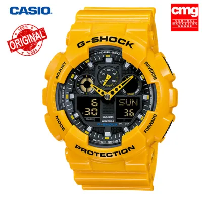 Casio G-Shock รุ่น GA-100A-9ADR รับประกัน CMG 1 ปี ของแท้100%