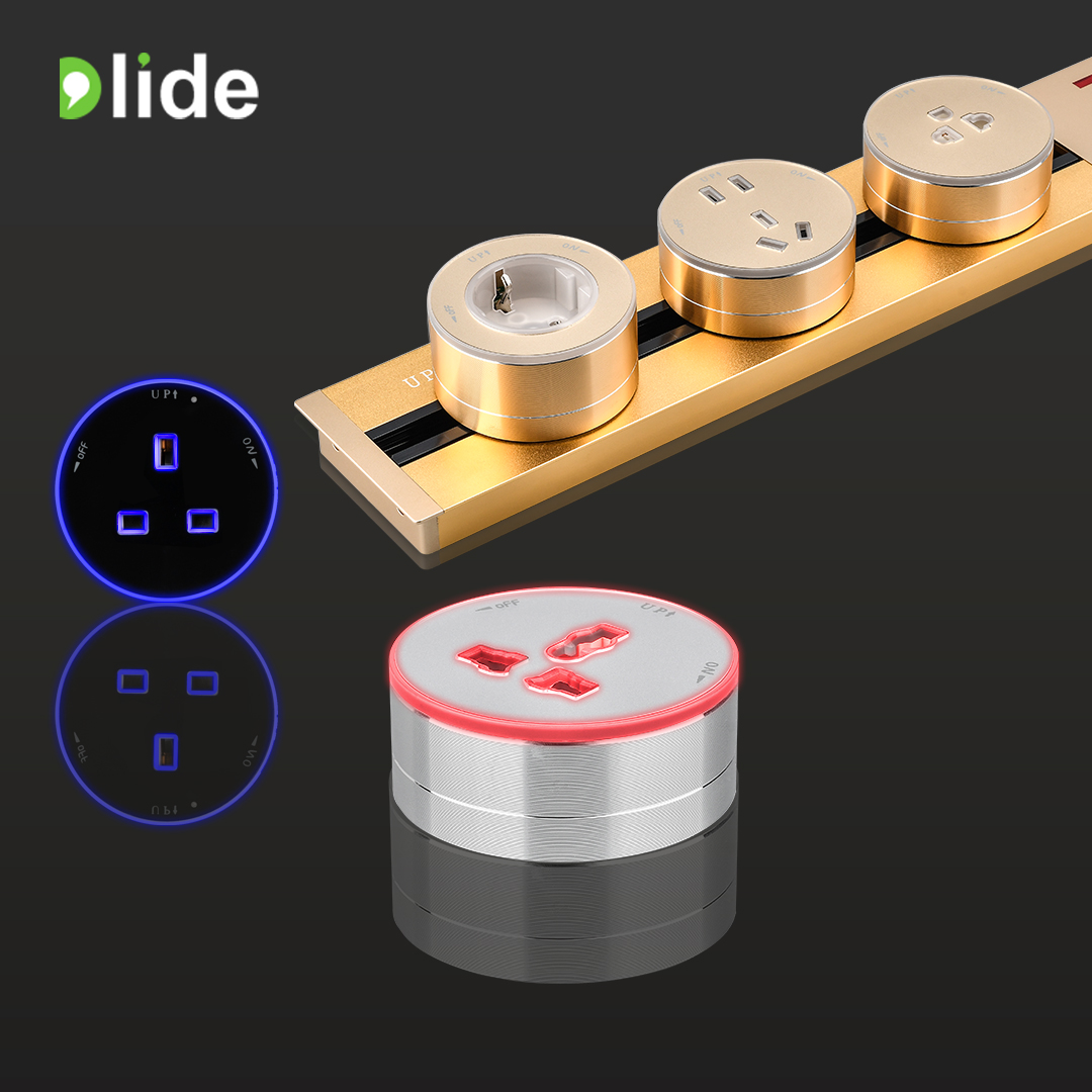 Olide Power Track Socket Electric Wall Switch Plug Extention Plug