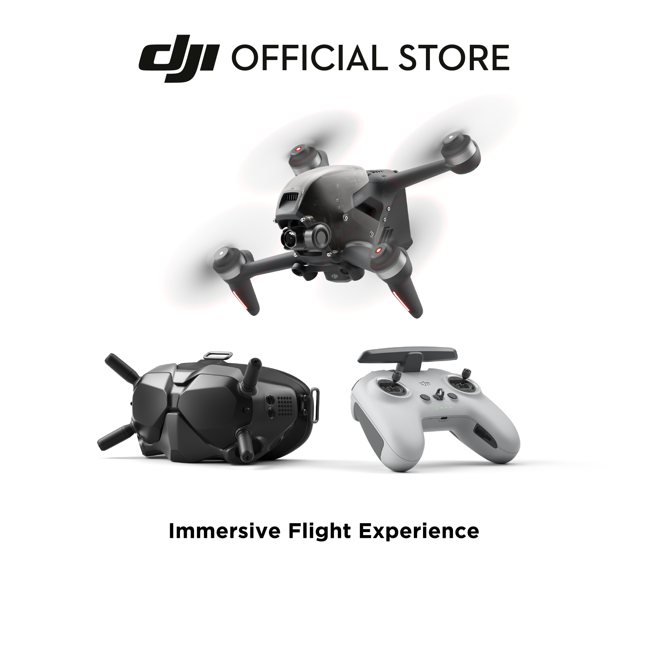 [ผ่อน 0% นาน 10 เดือน] DJI FPV COMBO ดีเจไอ เครื่องแรกของโลก เซ็นเซอร์กล้อง 1/2.3 วิดีโอระดับ4K/60fps