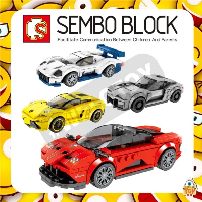 ตัวต่อรถแข่ง Sembo Block Race Car เลโก้รถฟอร์มูล่า Set 7