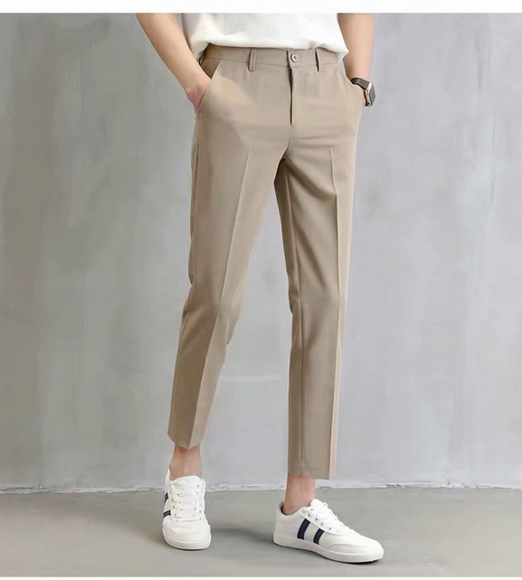 กางเกงสแล็คชาย 5ส่วน สไตย์เกาหลี กางเกงขายาวชาย X201
