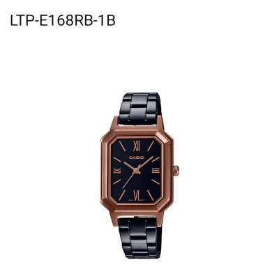 ดูภาพ Casio แท้100% นาฬิกาผู้หญิง รุ่น LTP-E168RB-1B สายสีเมทัลรมดำ เพิ่มเติม Casio แท้100% นาฬิกาผู้หญิง รุ่น LTP-E168RB-1B สายสีเมทัลรมดำ