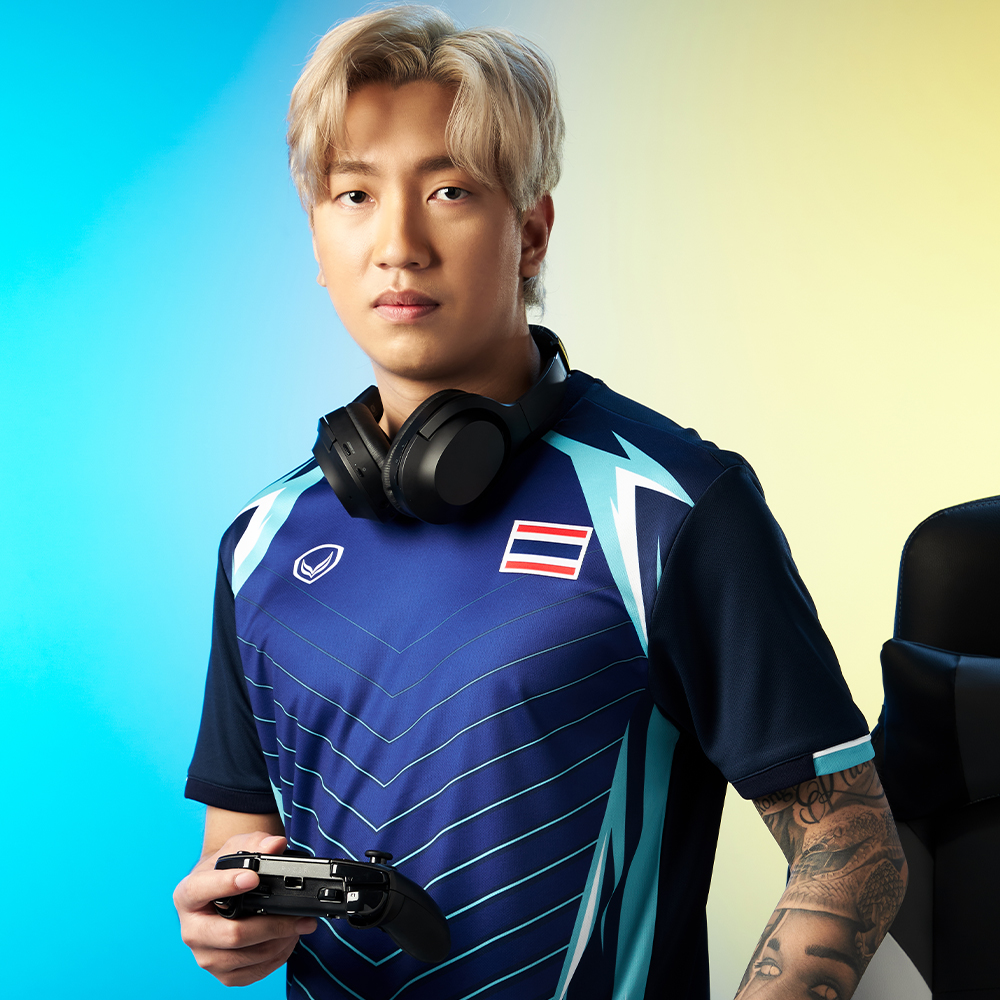 Grand Sport เสื้อแข่งขันอีสปอร์ต คอกลมแขนสั้น แกรนด์สปอร์ต ซีเกมส์ 2023 