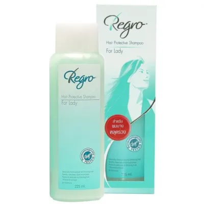 Regro Hair Protective Shampoo for Lady 225 Ml แชมพูลดปัญหาผมร่วง สำหรับผู้หญิง 14629