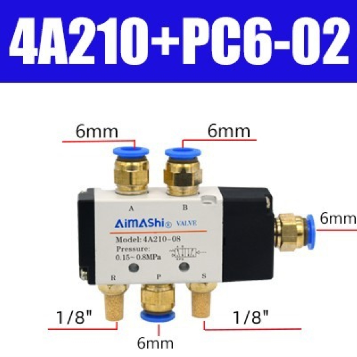 Wholesale Air Valve 5 Way Pneumatic Air Control Solenoid Valves 4A210