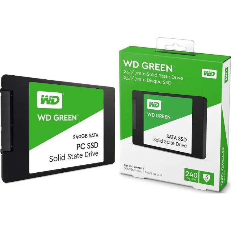 ภาพสินค้าHOT ️ 240 GB SSD (เอสเอสดี) WD GREEN SATA WDSSD240GB-SATA-GREEN-3D รับประกัน 3 ปี จากร้าน NAVA IT GROUP บน Lazada ภาพที่ 3