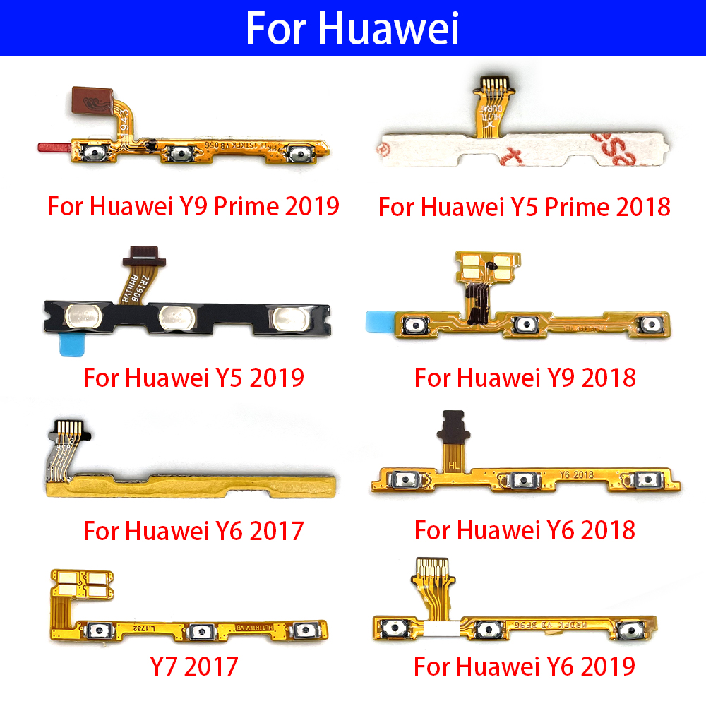 แพรสวิทซ์ เปิดปิด เพิ่มเสียง ลดเสียง Huawei Y9 2018 Y9 2019 Y9 Prime 2019 Y7 2017 Y7 Pro 2018 Y7 Pro 2019 Y5 Y6 2017 2018 2019 Y6P 2020  GR5 2017 Volume Button Flex Cable HUAWEI