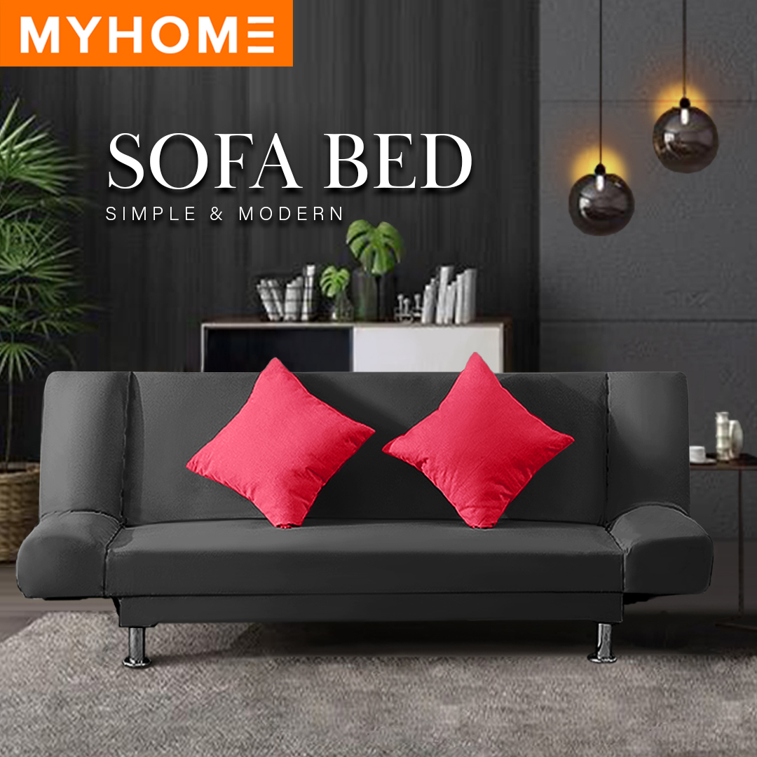 (*สินค้าพร้อมส่ง*)MYHOME DESIGN : (Iris Foldable Sofa Bed )โซฟา โซฟาปรับนอน โซฟาผ้ากำมะหยี่