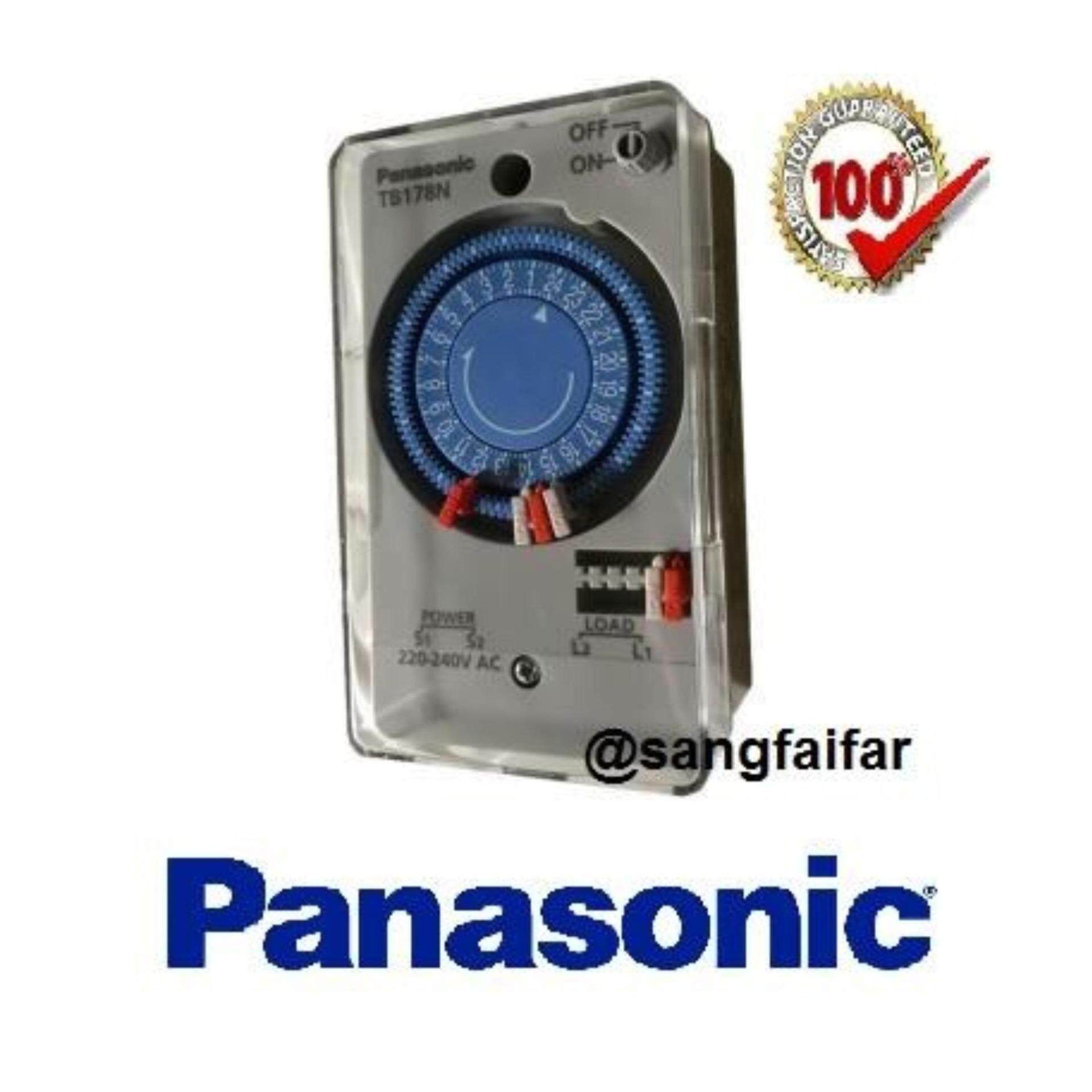 PANASONIC TIMER SWITCH สวิทช์ตั้งเวลา เครื่องตั้งเวลา นาฬิกาตั้งเวลา พานาโซนิค รุ่น 178NE5T เปิด-ปิดไฟ 24ชั่วโมง