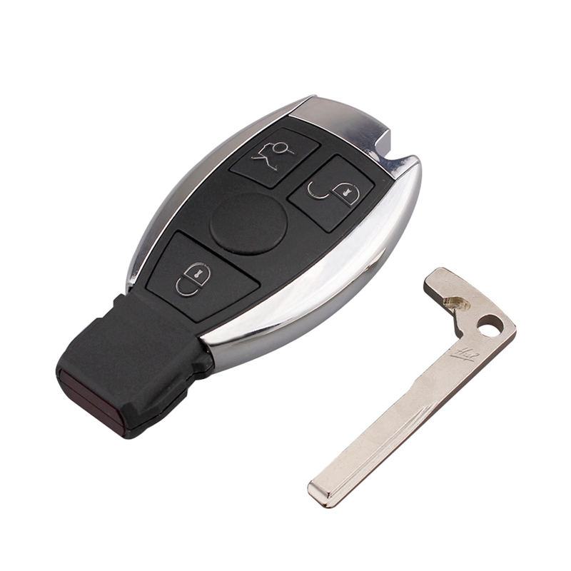 3ปุ่มกุญแจรถยนต์รีโมทกุญแจเปลือกหอยสำหรับ Mercedes Benz ปี2000 + NEC & BGA ควบคุม433.92MHz