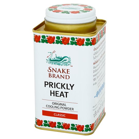 Snake Brand Prickly Heat Original Cooling Powder 140 กรัม Classic แป้งเย็นตรางู สูตรคลาสสิค (ตำนานแป้งเย็นตำรับแรกของโลก)