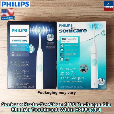 Philips® Sonicare ProtectiveClean 4100 Rechargeable Electric Toothbrush White HX6817/01 ฟิลิปส์ แปรงสีฟันไฟฟ้า
