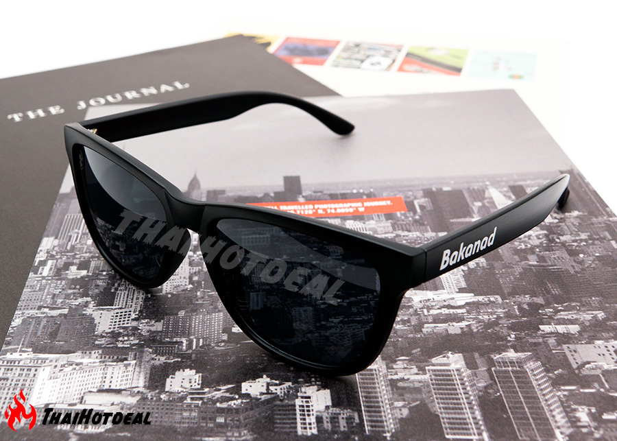 แว่นกันแดด Bakanad Simple Sunglasses - Matte Black/Black แถมถุงแว่นเนื้อไมโครไฟเบอร์